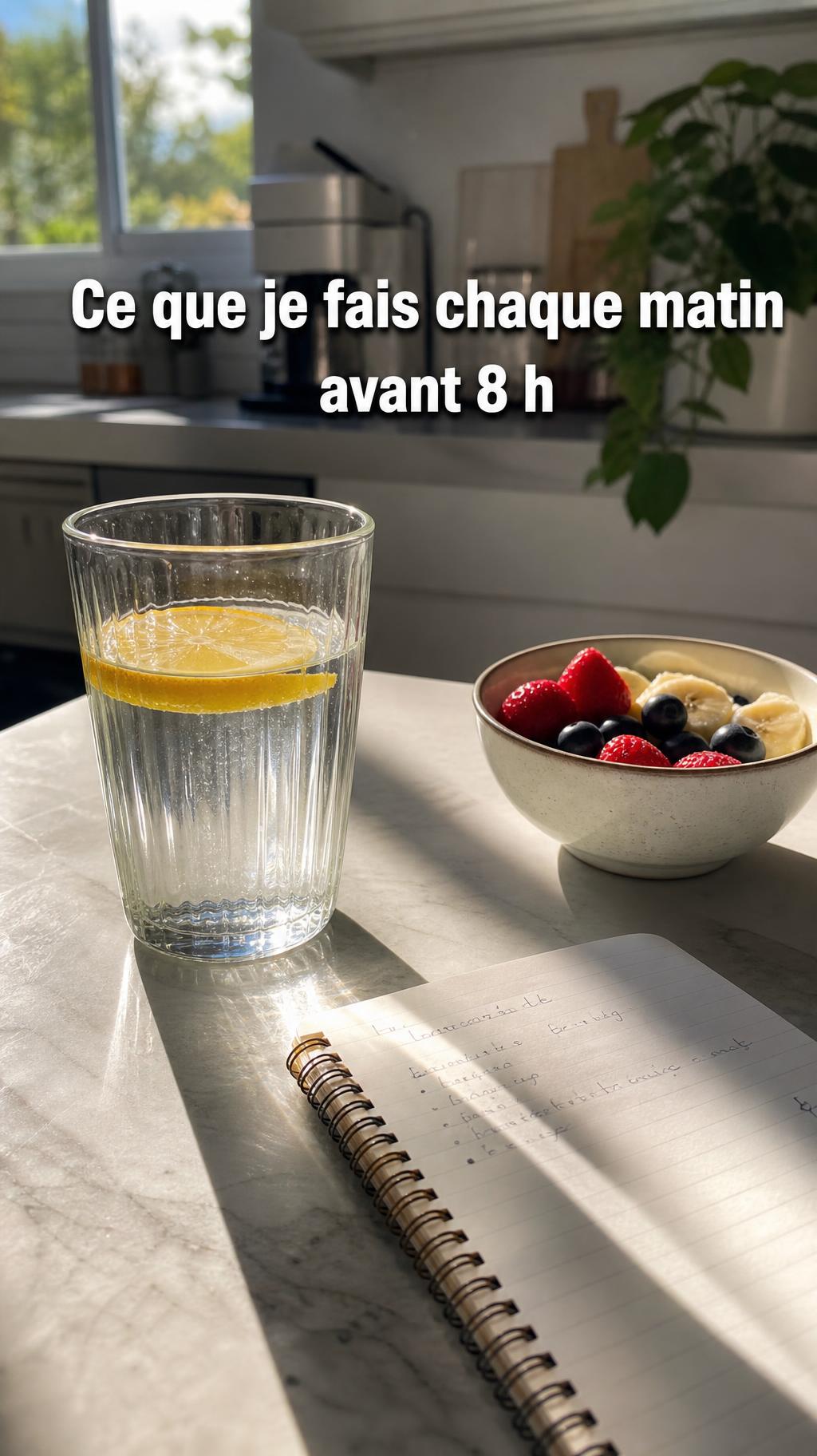 Ce que je fais chaque matin avant 8 h