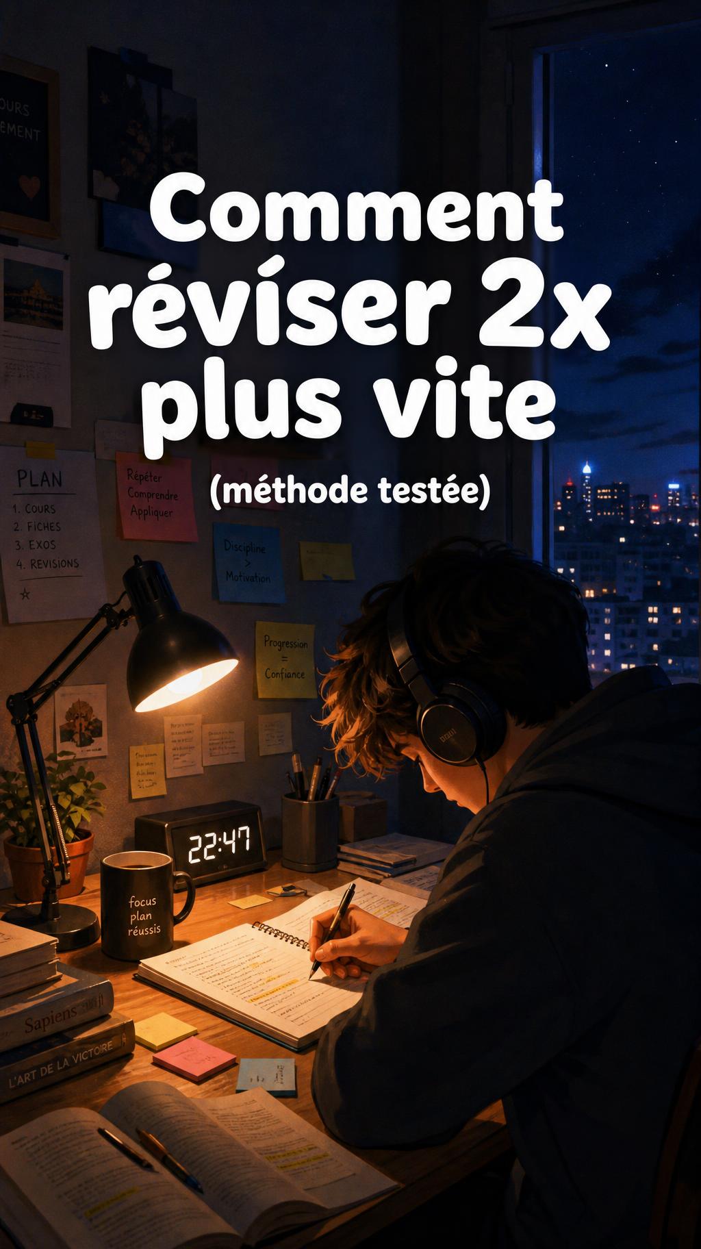 Comment réviser 2x plus vite (méthode testée)