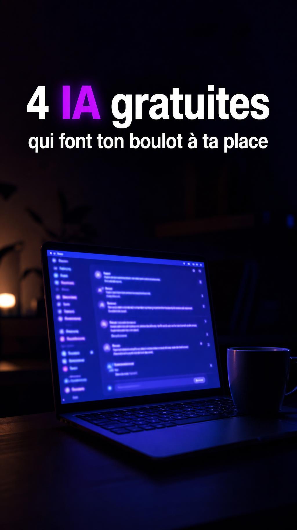 4 IA gratuites qui font ton boulot à ta place
