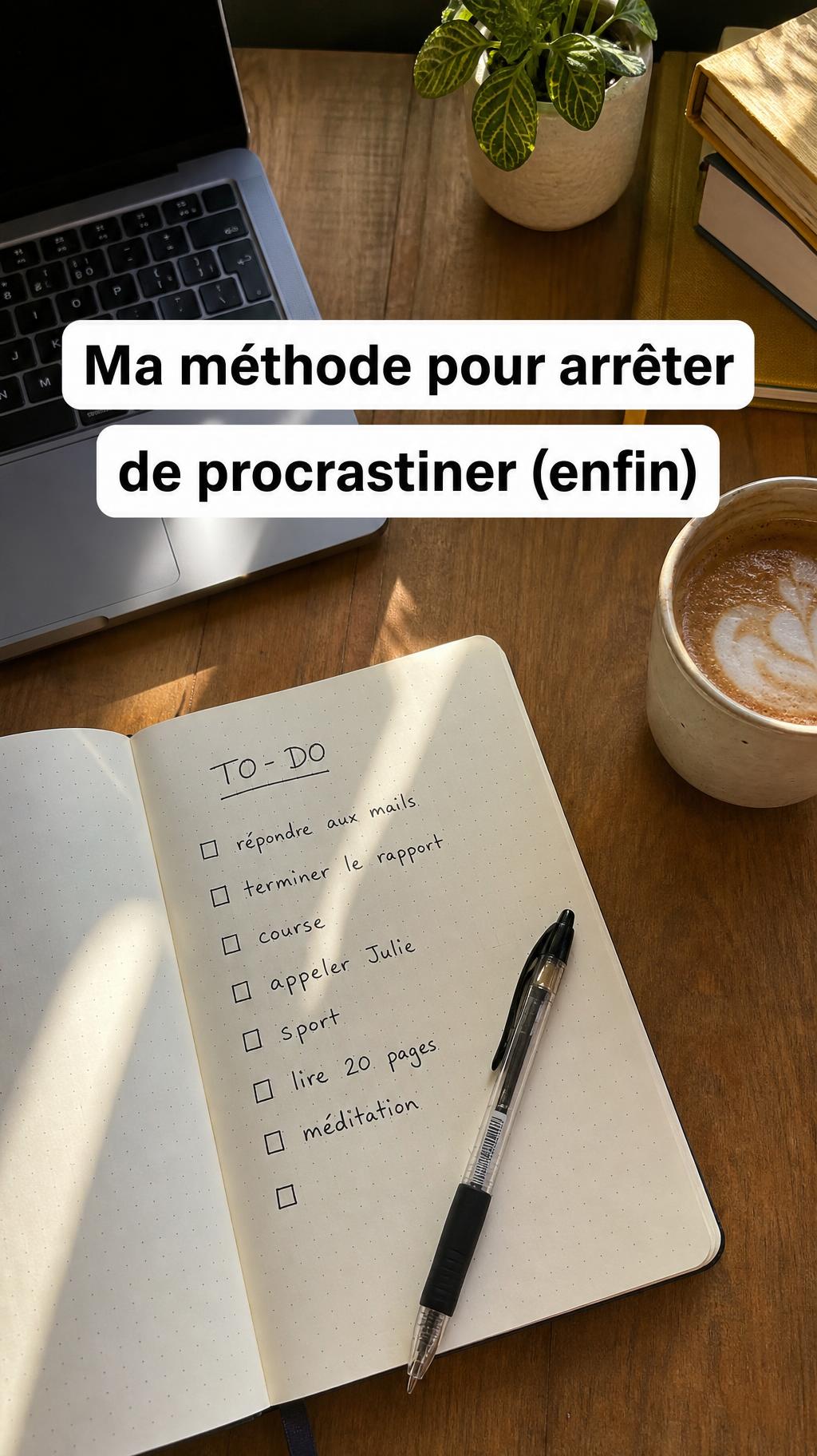 Ma méthode pour arrêter de procrastiner (enfin)