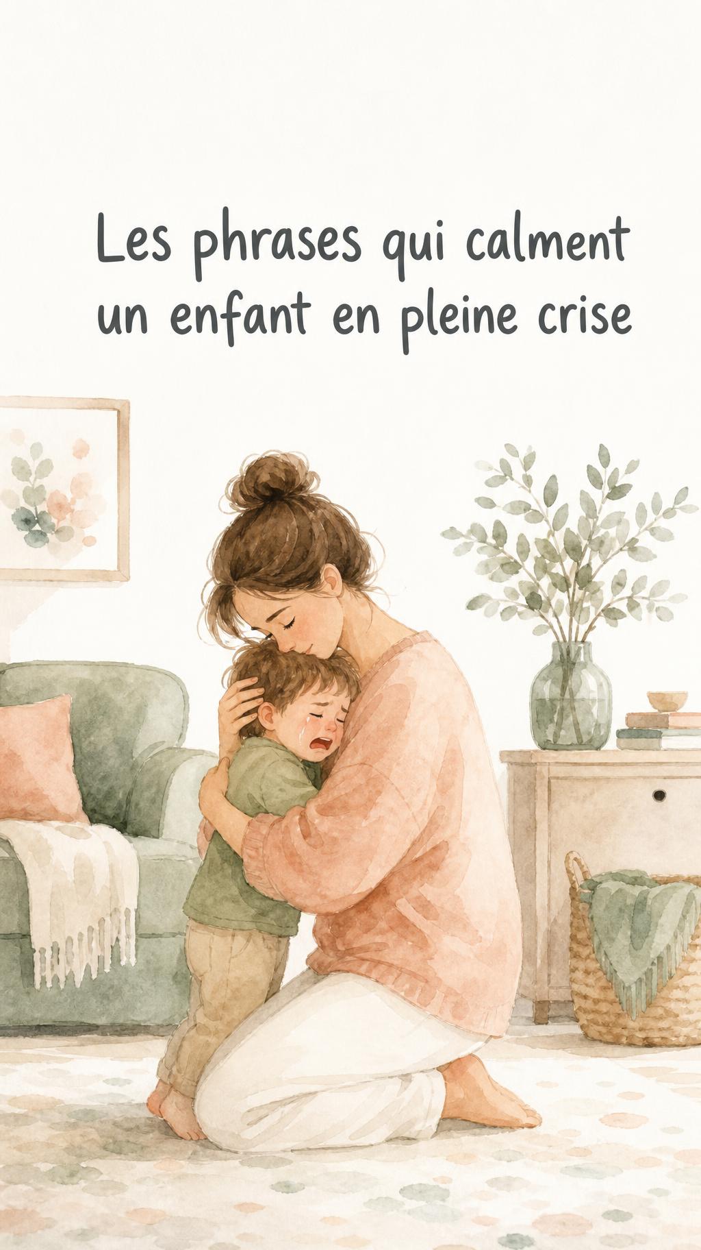 Les phrases qui calment un enfant en pleine crise