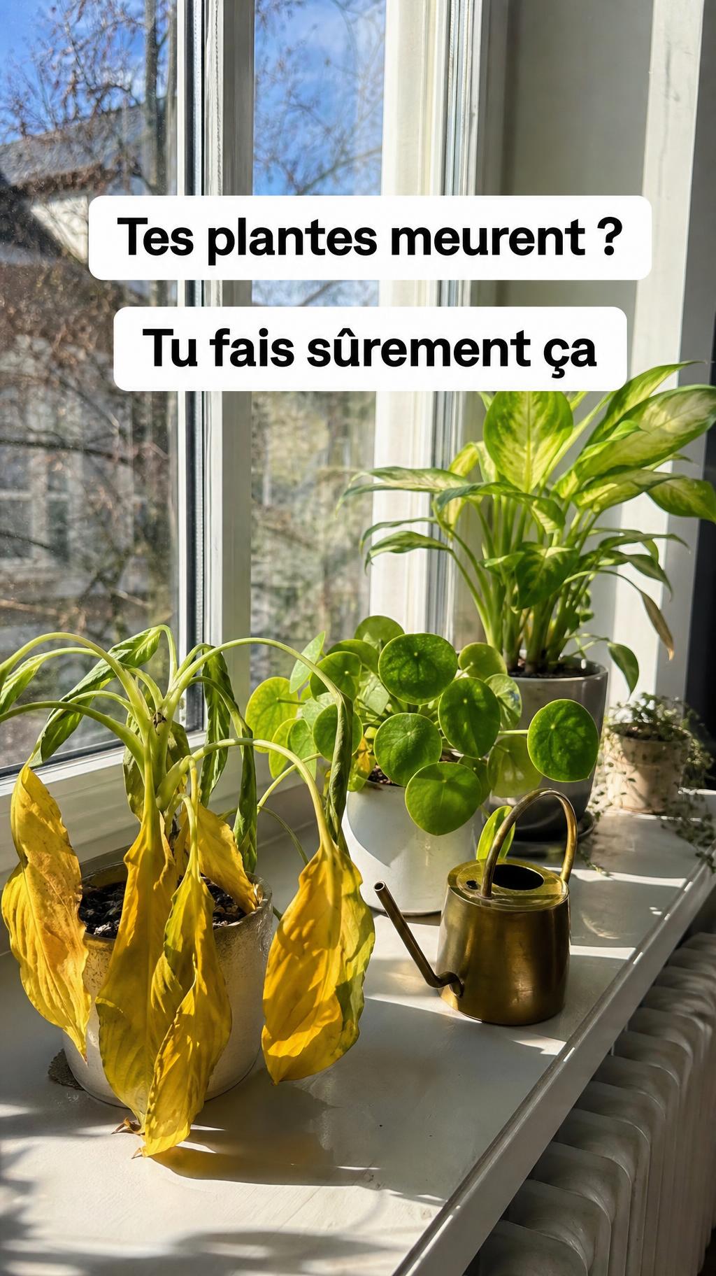 Tes plantes meurent ? Tu fais sûrement ça
