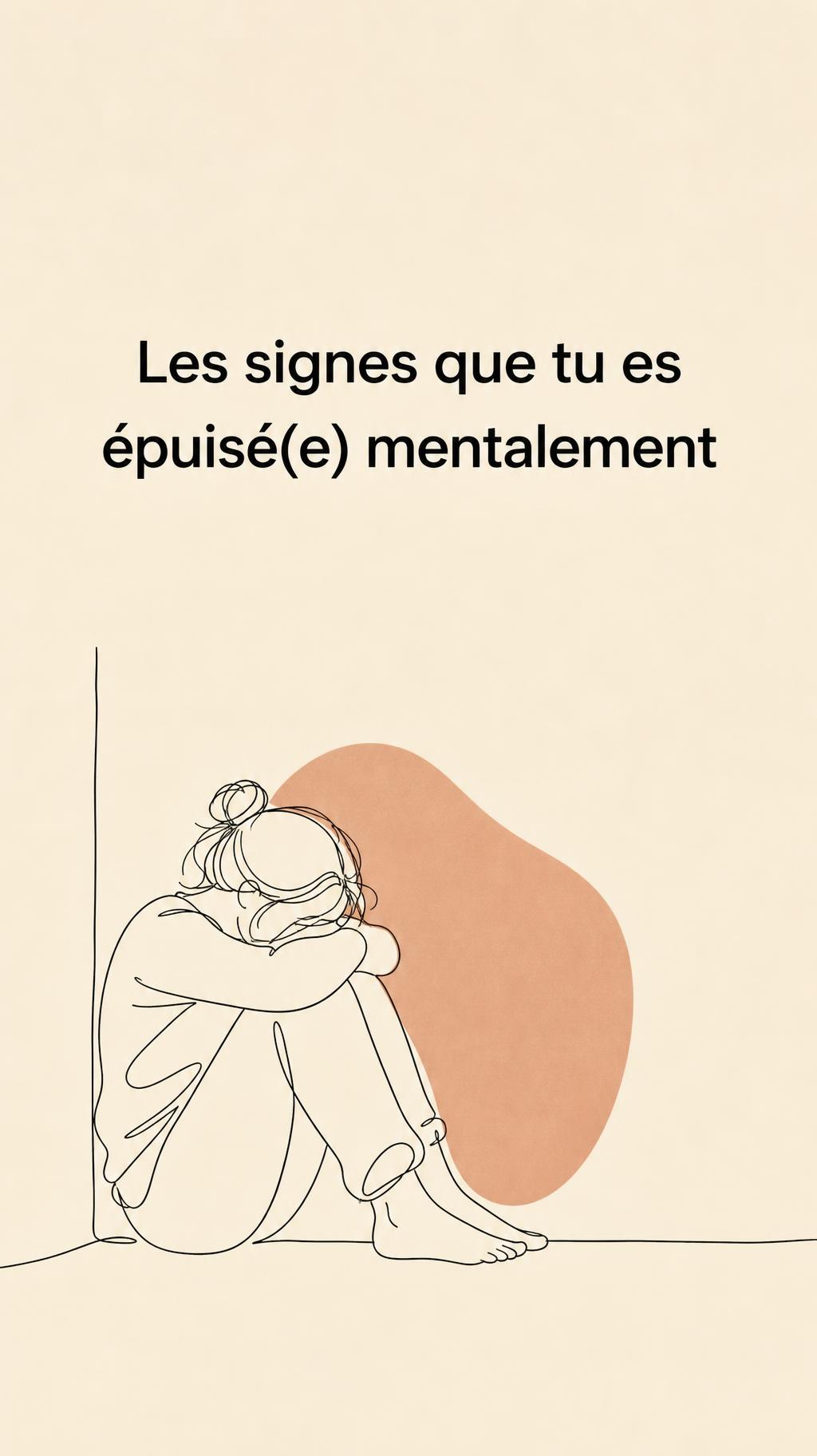 Les signes que tu es épuisé(e) mentalement
