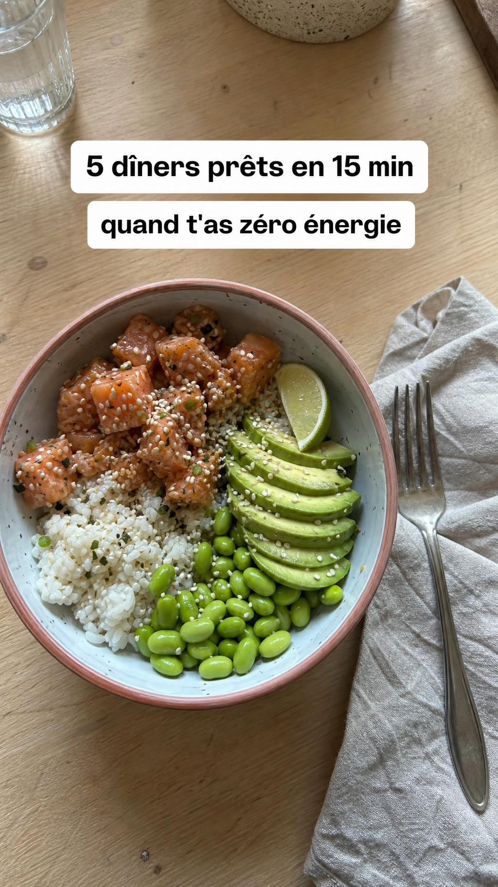 5 dîners prêts en 15 min quand t’as zéro énergie