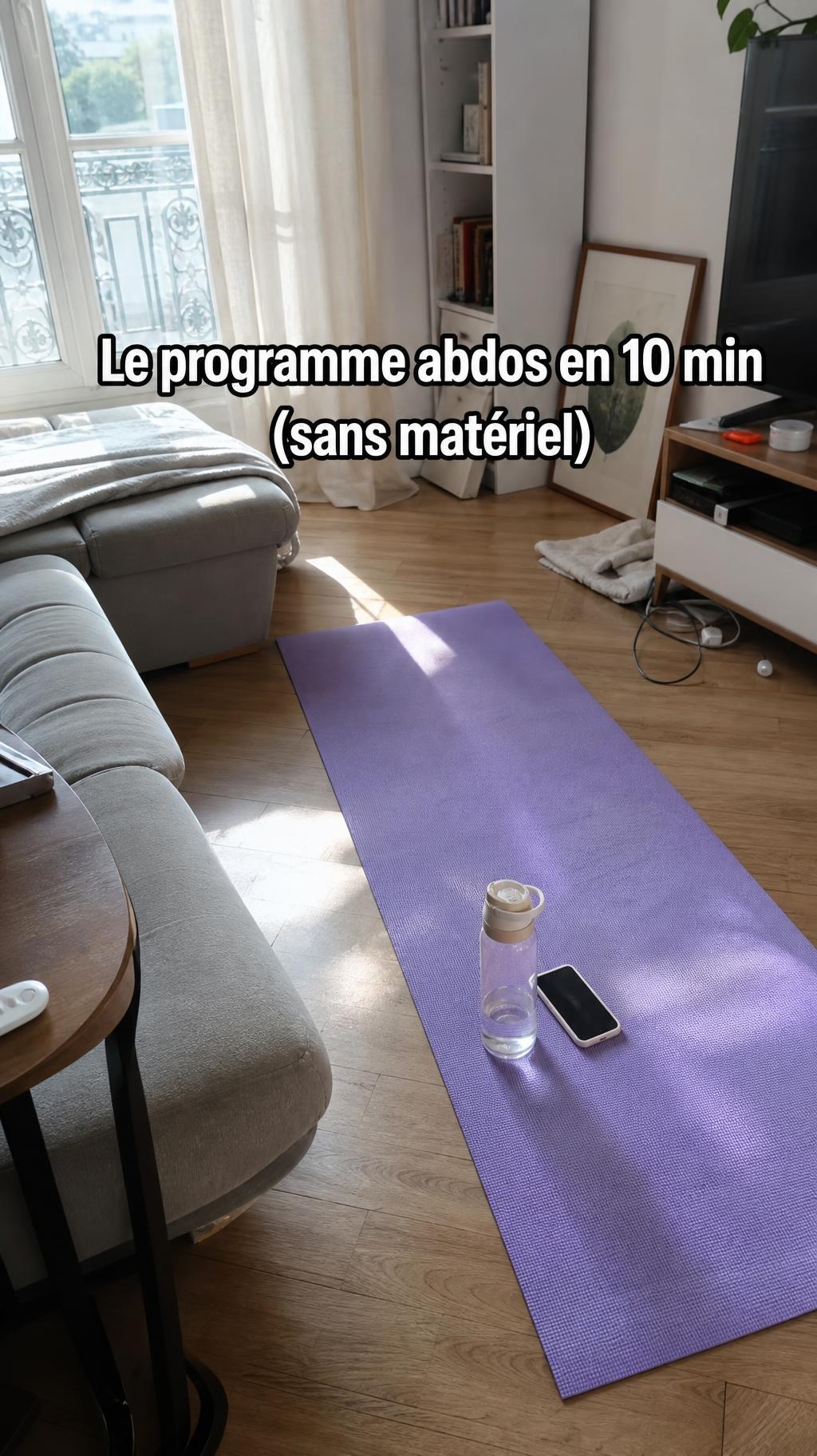 Le programme abdos en 10 min (sans matériel)